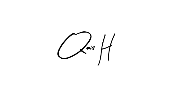 Make a beautiful signature design for name Qais H. Use this online signature maker to create a handwritten signature for free. Qais H signature style 8 images and pictures png