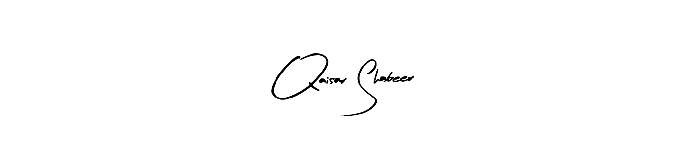 Use a signature maker to create a handwritten signature online. With this signature software, you can design (Arty Signature) your own signature for name Qaisar Shabeer. Qaisar Shabeer signature style 8 images and pictures png