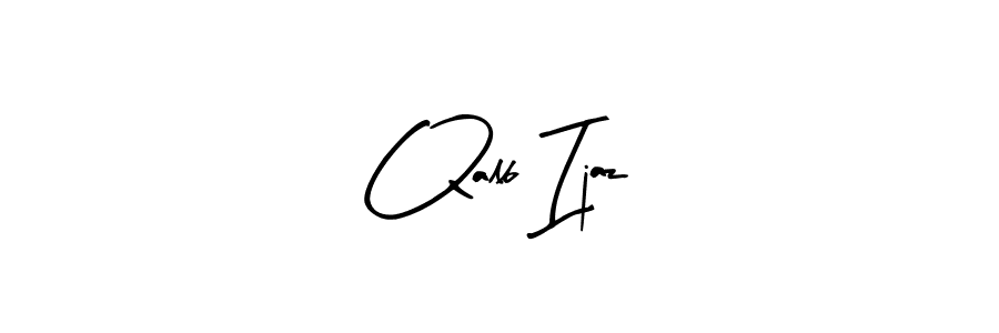 Similarly Arty Signature is the best handwritten signature design. Signature creator online .You can use it as an online autograph creator for name Qalb Ijaz. Qalb Ijaz signature style 8 images and pictures png