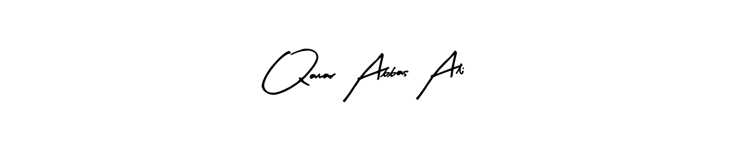 How to make Qamar Abbas Ali name signature. Use Arty Signature style for creating short signs online. This is the latest handwritten sign. Qamar Abbas Ali signature style 8 images and pictures png