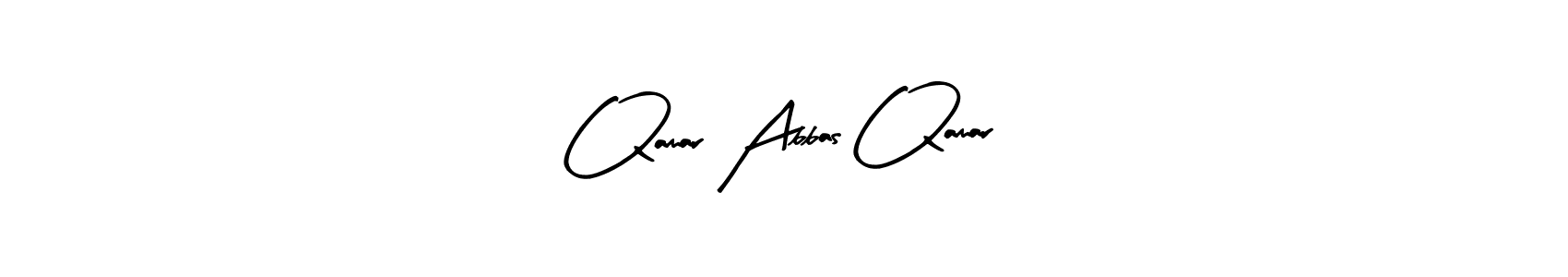 Use a signature maker to create a handwritten signature online. With this signature software, you can design (Arty Signature) your own signature for name Qamar Abbas Qamar. Qamar Abbas Qamar signature style 8 images and pictures png
