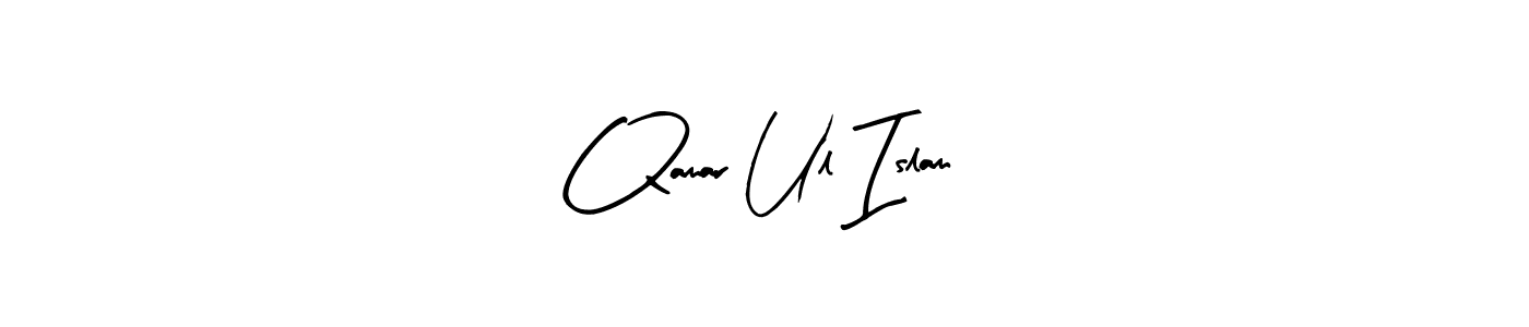 Also we have Qamar Ul Islam name is the best signature style. Create professional handwritten signature collection using Arty Signature autograph style. Qamar Ul Islam signature style 8 images and pictures png