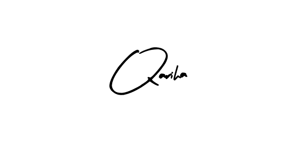 Make a beautiful signature design for name Qariha. With this signature (Arty Signature) style, you can create a handwritten signature for free. Qariha signature style 8 images and pictures png