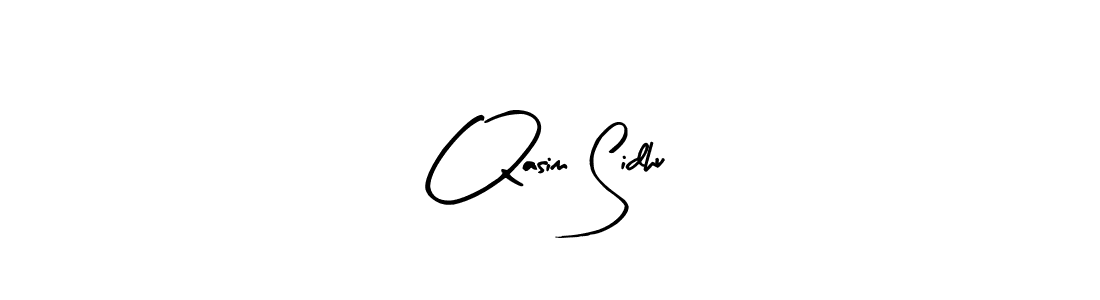 You should practise on your own different ways (Arty Signature) to write your name (Qasim Sidhu) in signature. don't let someone else do it for you. Qasim Sidhu signature style 8 images and pictures png