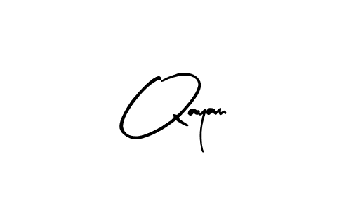 You should practise on your own different ways (Arty Signature) to write your name (Qayam) in signature. don't let someone else do it for you. Qayam signature style 8 images and pictures png