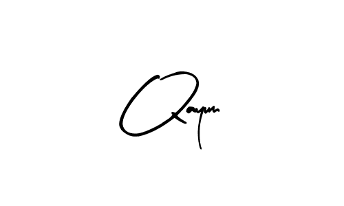 Design your own signature with our free online signature maker. With this signature software, you can create a handwritten (Arty Signature) signature for name Qayum. Qayum signature style 8 images and pictures png