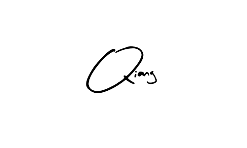Design your own signature with our free online signature maker. With this signature software, you can create a handwritten (Arty Signature) signature for name Qiang. Qiang signature style 8 images and pictures png