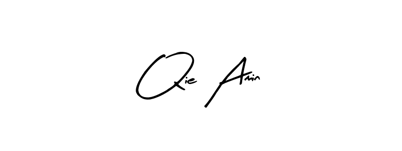 Make a beautiful signature design for name Qie Amin. With this signature (Arty Signature) style, you can create a handwritten signature for free. Qie Amin signature style 8 images and pictures png