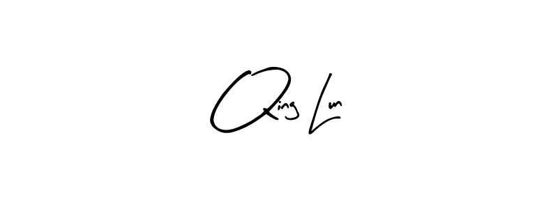 The best way (Arty Signature) to make a short signature is to pick only two or three words in your name. The name Qing Lun include a total of six letters. For converting this name. Qing Lun signature style 8 images and pictures png