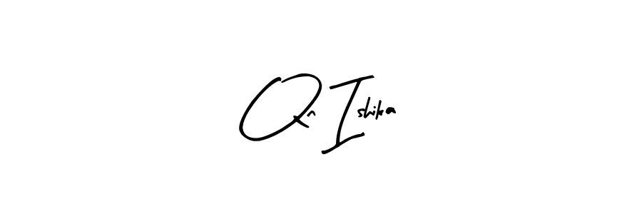 You can use this online signature creator to create a handwritten signature for the name Qn Ishika. This is the best online autograph maker. Qn Ishika signature style 8 images and pictures png