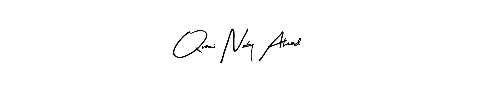 Design your own signature with our free online signature maker. With this signature software, you can create a handwritten (Arty Signature) signature for name Quazi Noby Ahmad. Quazi Noby Ahmad signature style 8 images and pictures png