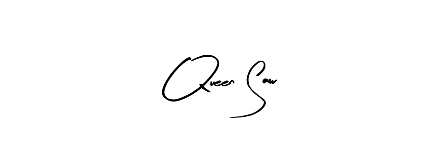 Similarly Arty Signature is the best handwritten signature design. Signature creator online .You can use it as an online autograph creator for name Queen Saw. Queen Saw signature style 8 images and pictures png