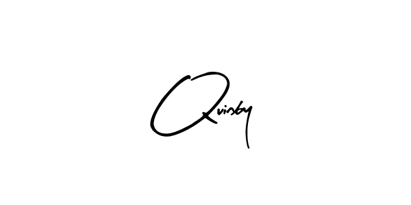 if you are searching for the best signature style for your name Quinby. so please give up your signature search. here we have designed multiple signature styles  using Arty Signature. Quinby signature style 8 images and pictures png