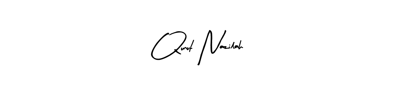 Once you've used our free online signature maker to create your best signature Arty Signature style, it's time to enjoy all of the benefits that Qunut Nazilah name signing documents. Qunut Nazilah signature style 8 images and pictures png