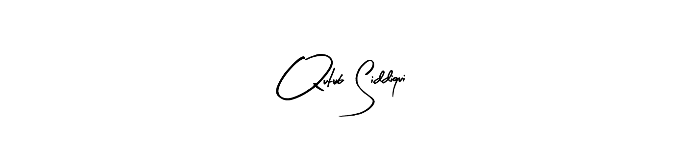 Make a beautiful signature design for name Qutub Siddiqui. With this signature (Arty Signature) style, you can create a handwritten signature for free. Qutub Siddiqui signature style 8 images and pictures png