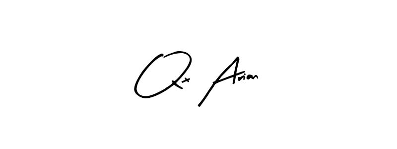 Design your own signature with our free online signature maker. With this signature software, you can create a handwritten (Arty Signature) signature for name Qx Arian. Qx Arian signature style 8 images and pictures png