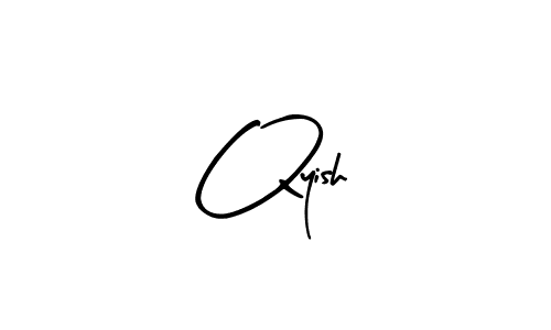 Arty Signature is a professional signature style that is perfect for those who want to add a touch of class to their signature. It is also a great choice for those who want to make their signature more unique. Get Qyish name to fancy signature for free. Qyish signature style 8 images and pictures png