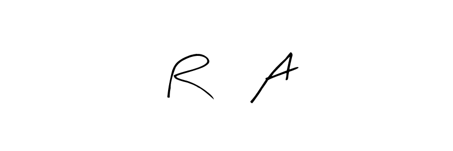 Make a beautiful signature design for name R       A. With this signature (Arty Signature) style, you can create a handwritten signature for free. R       A signature style 8 images and pictures png