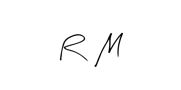 Similarly Arty Signature is the best handwritten signature design. Signature creator online .You can use it as an online autograph creator for name R    M. R    M signature style 8 images and pictures png