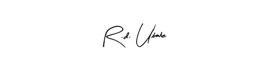 Also we have R .d. Ubale name is the best signature style. Create professional handwritten signature collection using Arty Signature autograph style. R .d. Ubale signature style 8 images and pictures png