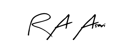 Quickly download R A Asari name signature in high-resolution PNG using Arty Signature style. Ready to insert into PDFs and online applications. R A Asari signature style 8 images and pictures png