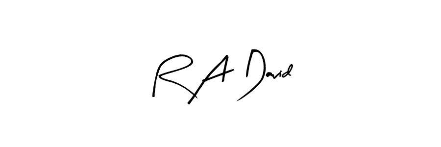 Best and Professional Signature Style for R A David. Arty Signature Best Signature Style Collection. R A David signature style 8 images and pictures png