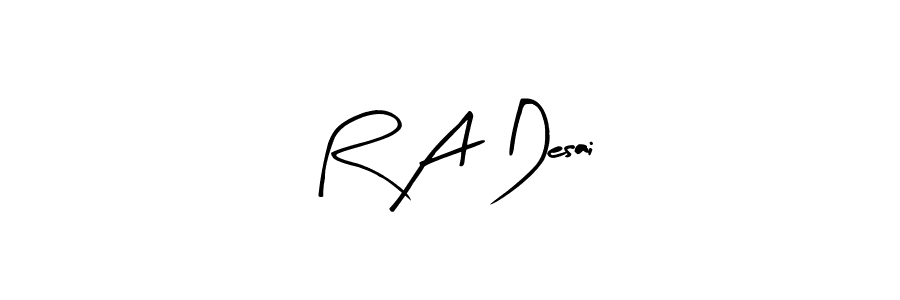 You can use this online signature creator to create a handwritten signature for the name R A Desai. This is the best online autograph maker. R A Desai signature style 8 images and pictures png