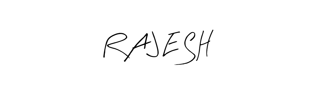 How to make R A J E S H name signature. Use Arty Signature style for creating short signs online. This is the latest handwritten sign. R A J E S H signature style 8 images and pictures png