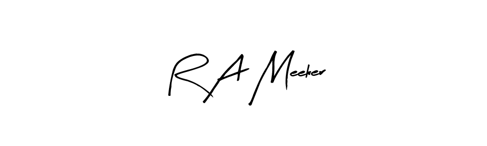 Also You can easily find your signature by using the search form. We will create R A Meeker name handwritten signature images for you free of cost using Arty Signature sign style. R A Meeker signature style 8 images and pictures png