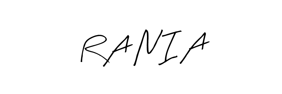 How to make R A N I A name signature. Use Arty Signature style for creating short signs online. This is the latest handwritten sign. R A N I A signature style 8 images and pictures png
