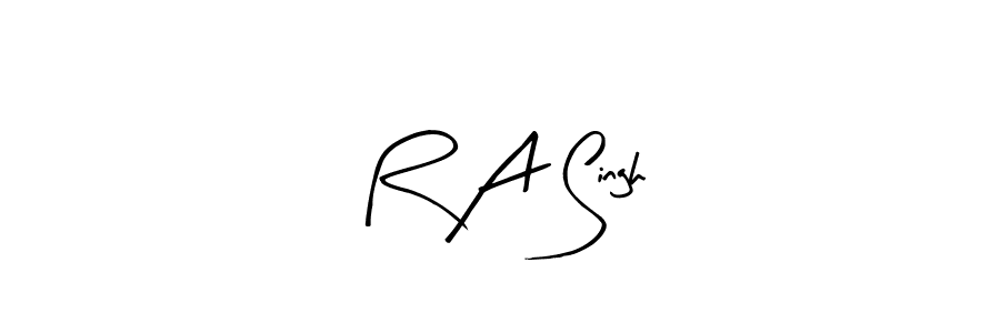 if you are searching for the best signature style for your name R A Singh. so please give up your signature search. here we have designed multiple signature styles  using Arty Signature. R A Singh signature style 8 images and pictures png