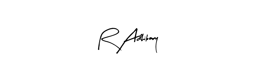 Also You can easily find your signature by using the search form. We will create R Adhikary name handwritten signature images for you free of cost using Arty Signature sign style. R Adhikary signature style 8 images and pictures png