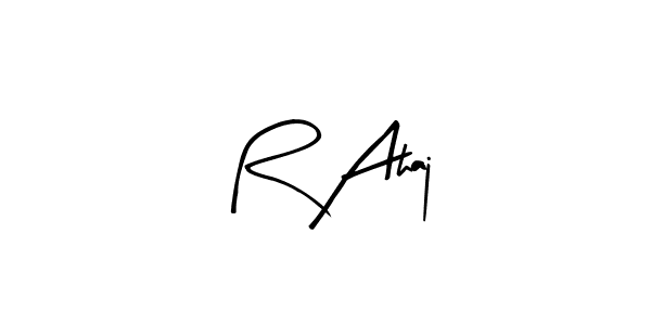 It looks lik you need a new signature style for name R Ahaj. Design unique handwritten (Arty Signature) signature with our free signature maker in just a few clicks. R Ahaj signature style 8 images and pictures png