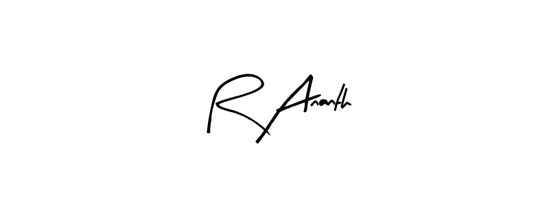 Also we have R Ananth name is the best signature style. Create professional handwritten signature collection using Arty Signature autograph style. R Ananth signature style 8 images and pictures png