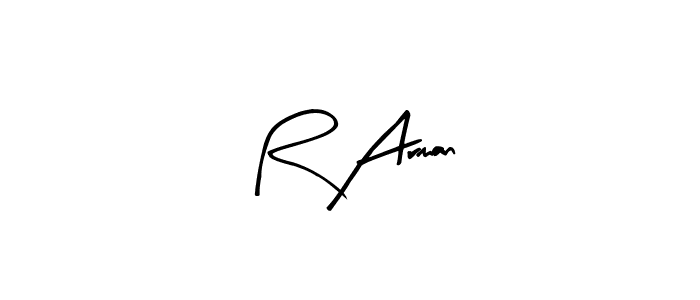 You should practise on your own different ways (Arty Signature) to write your name (R Arman) in signature. don't let someone else do it for you. R Arman signature style 8 images and pictures png