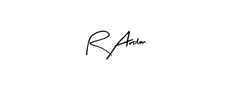It looks lik you need a new signature style for name R Arslan. Design unique handwritten (Arty Signature) signature with our free signature maker in just a few clicks. R Arslan signature style 8 images and pictures png
