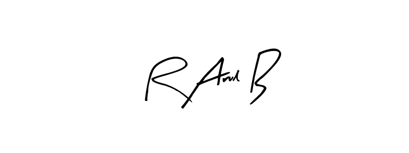 if you are searching for the best signature style for your name R Arul B. so please give up your signature search. here we have designed multiple signature styles  using Arty Signature. R Arul B signature style 8 images and pictures png