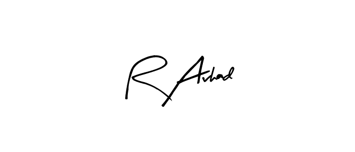 Make a beautiful signature design for name R Avhad. Use this online signature maker to create a handwritten signature for free. R Avhad signature style 8 images and pictures png