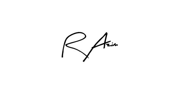 Here are the top 10 professional signature styles for the name R Azim. These are the best autograph styles you can use for your name. R Azim signature style 8 images and pictures png