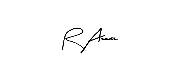 R Azzez stylish signature style. Best Handwritten Sign (Arty Signature) for my name. Handwritten Signature Collection Ideas for my name R Azzez. R Azzez signature style 8 images and pictures png