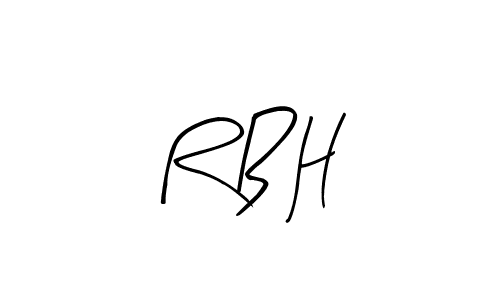 Best and Professional Signature Style for R B H. Arty Signature Best Signature Style Collection. R B H signature style 8 images and pictures png