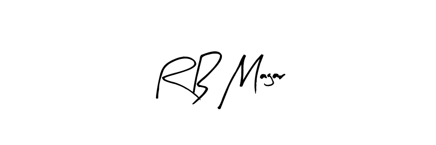 Use a signature maker to create a handwritten signature online. With this signature software, you can design (Arty Signature) your own signature for name R B Magar. R B Magar signature style 8 images and pictures png