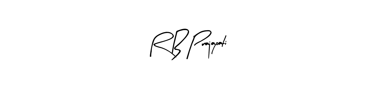 R B Prajapati stylish signature style. Best Handwritten Sign (Arty Signature) for my name. Handwritten Signature Collection Ideas for my name R B Prajapati. R B Prajapati signature style 8 images and pictures png