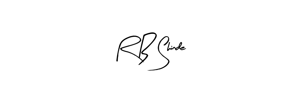 How to make R B Shinde name signature. Use Arty Signature style for creating short signs online. This is the latest handwritten sign. R B Shinde signature style 8 images and pictures png