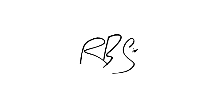 The best way (Arty Signature) to make a short signature is to pick only two or three words in your name. The name R B Sir include a total of six letters. For converting this name. R B Sir signature style 8 images and pictures png