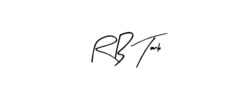 Create a beautiful signature design for name R B Tank. With this signature (Arty Signature) fonts, you can make a handwritten signature for free. R B Tank signature style 8 images and pictures png