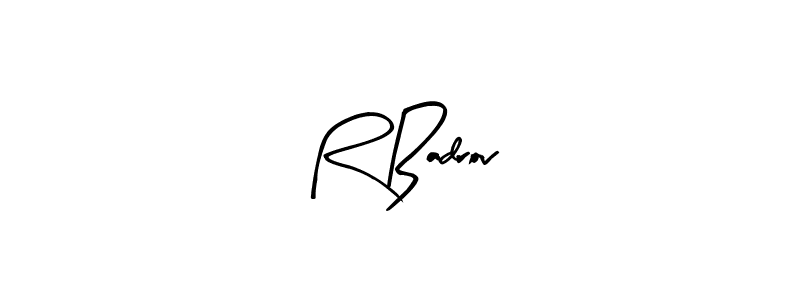 How to make R Badrov signature? Arty Signature is a professional autograph style. Create handwritten signature for R Badrov name. R Badrov signature style 8 images and pictures png