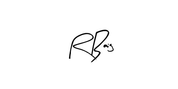 Design your own signature with our free online signature maker. With this signature software, you can create a handwritten (Arty Signature) signature for name R Baig. R Baig signature style 8 images and pictures png