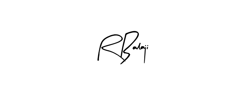 Create a beautiful signature design for name R Balaji. With this signature (Arty Signature) fonts, you can make a handwritten signature for free. R Balaji signature style 8 images and pictures png