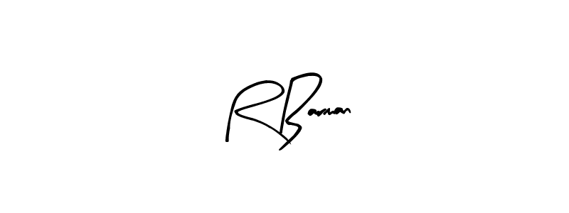Create a beautiful signature design for name R Barman. With this signature (Arty Signature) fonts, you can make a handwritten signature for free. R Barman signature style 8 images and pictures png
